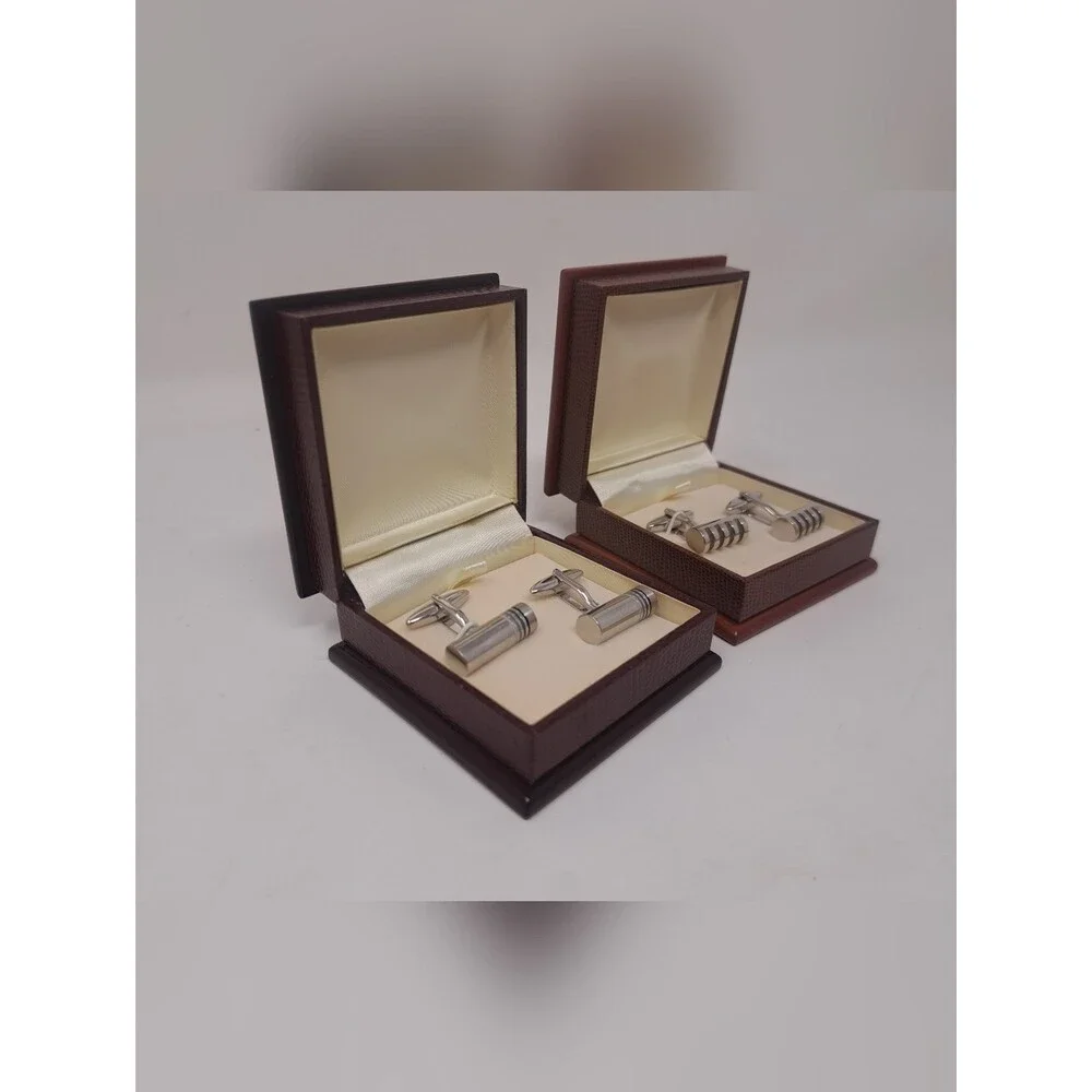 Vintage 70s 80s Men's Cufflinks Set of 2 Cuff Links High Quality